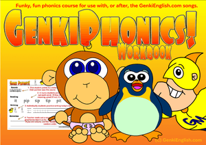 Karta pracy Genki Phonics Workbook